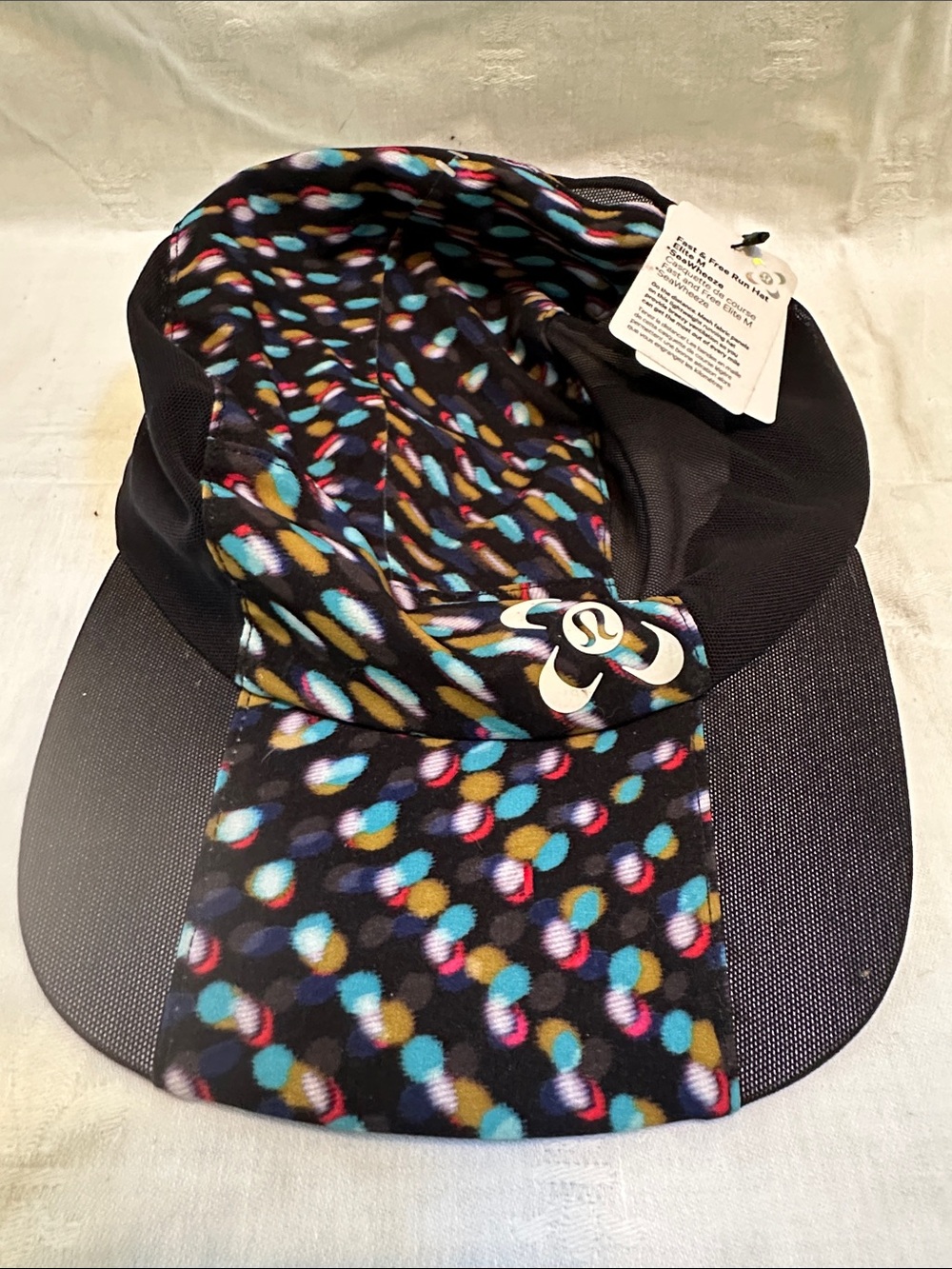 NWT Lululemon SeaWheeze 2021 Fast & Free Run Hat Elite - To The Beat Cyan Multi